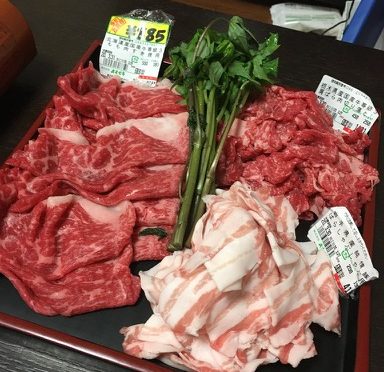 牛肉と豚肉ですき焼き〜おうち飯