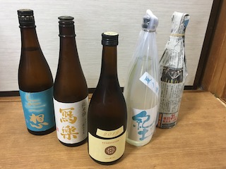 今週の日本酒（冷蔵庫に四合瓶5本まで習慣）